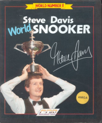 Steve Davis World Snooker Amiga  box art